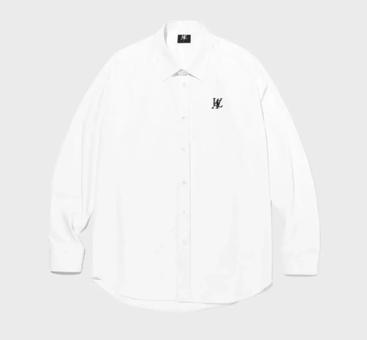 우알롱 셔츠 Signature essential shirt - WHITE